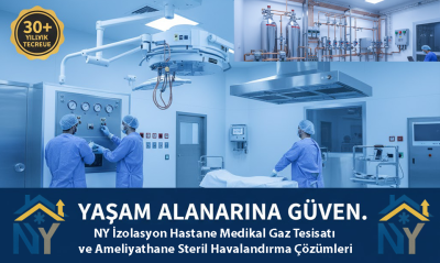 NY İzolasyon Hastane Medikal Gaz Tesisatı ve Ameliyathane Steril Havalandırma Çözümleri