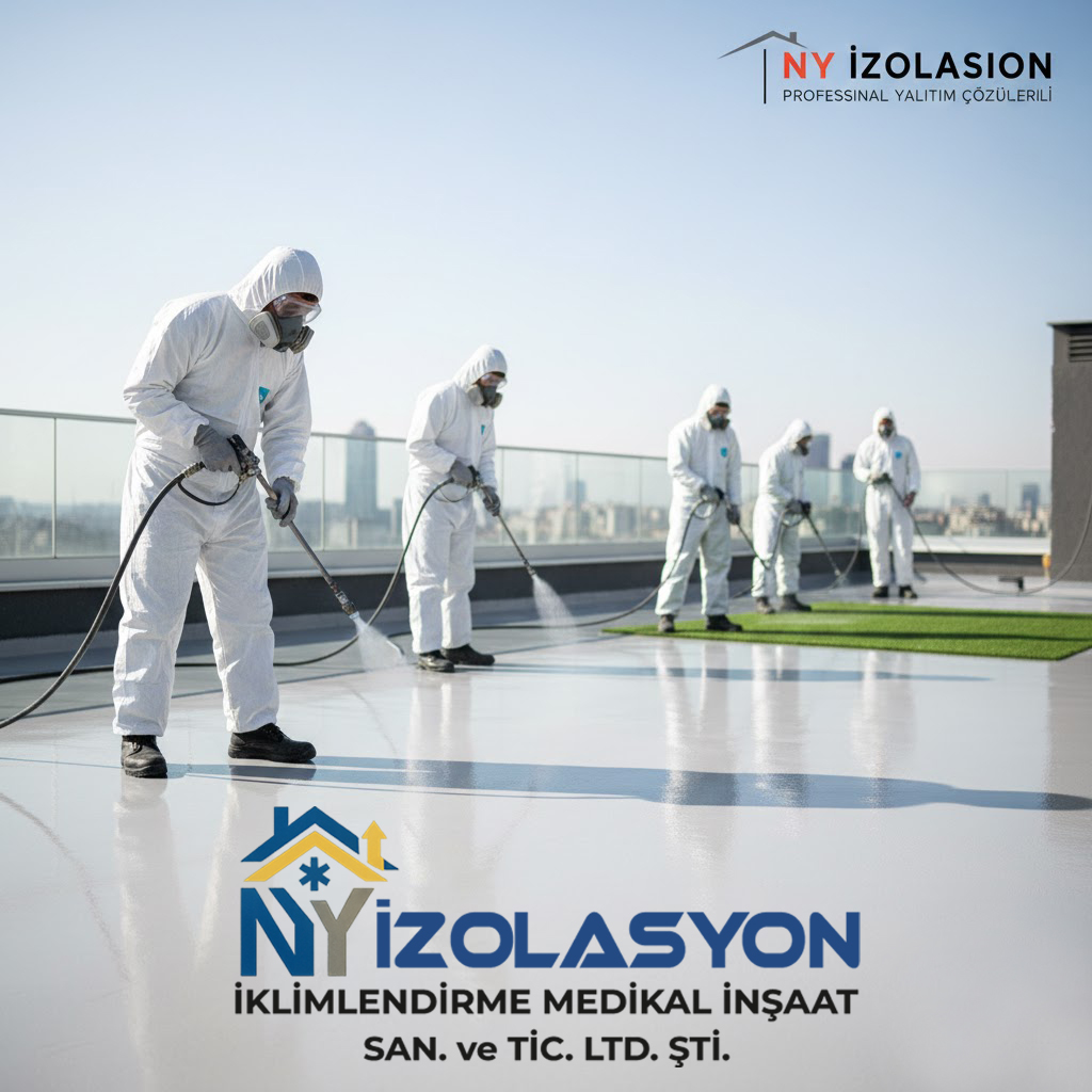 Sprey Polyurea Teras Su Yalıtımı Uygulaması